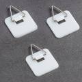 50PCS Plate Hangers Hooks for Decor 1.3Inch Sticky Invisible Adhesive. 