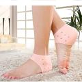 Silicone Gel Heel Pad Socks For Heel Swelling Pain Relief, Dry Hard Cracked Heels Repair Cream Foot Care Ankle Support Cushion - For Men And Women ( 2 pcs). 