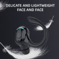 【FUPANG】BlueWow Wireless Earphone Bluetooth Single Ear Hook F8 Business Noise Reduction Earbuds Headsets With Microphone. 