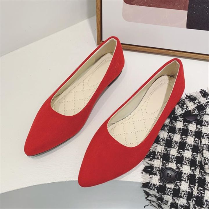Candy Color Woman Flats Slip on Ladies Shallow Moccasins Female Summer Loafers Spring Autumn Women Ballet Flats Plus Size 35-43