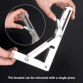 2 piece Heavy Duty Folding Shelf Brackets - 8, 10 12 - Wall Mounted for Bench Table with Screws. 