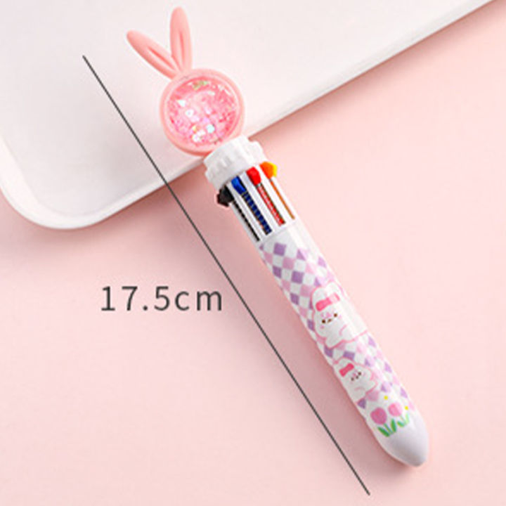 Kawaii%20Rabbit%20Ballpoint%20Pen%2010%20Colors%20Cartoon%20Cute%20Bunny%20Sequin%20Pens%20Kids%20School%20Office%20Stationery%20Multicolor%20Ball%20Pen%20jingu%20-%20Image%204