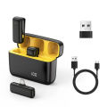 K6 wireless lavalier microphone 1-in-2 mobile phone webcast radio noise reduction wireless lavalier. 