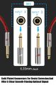 Dual 1/4'' TS Mono 6.35mm Jack to 1/4 Inch Male Audio Cable for Mixer Amplifier Electronic Organ Guitar OFC Cords 1M 2M 3M 5M 8M. 