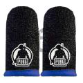 PUBG logo – WASP PUBG Mobile Gaming Finger Sleeves - Black Colour / Sweatproof Gloves for PUBG Mobile Gaming - Black Colour.