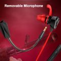 3.5mm Wired Gaming Earphone G9 Headset For PUBG PS4 CSGO Games with removable Mic Headphones Stereo Sound For PC Gamer Earphones.