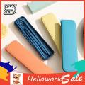 HelloWorld Tableware Set Eco-friendly BPA Free Spoon Fork Cutter Chopsticks Cutlery Set.
