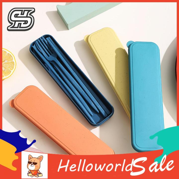 HelloWorld%20Tableware%20Set%20Eco-friendly%20BPA%20Free%20Spoon%20Fork%20Cutter%20Chopsticks%20Cutlery%20Set%20-%20Image%207