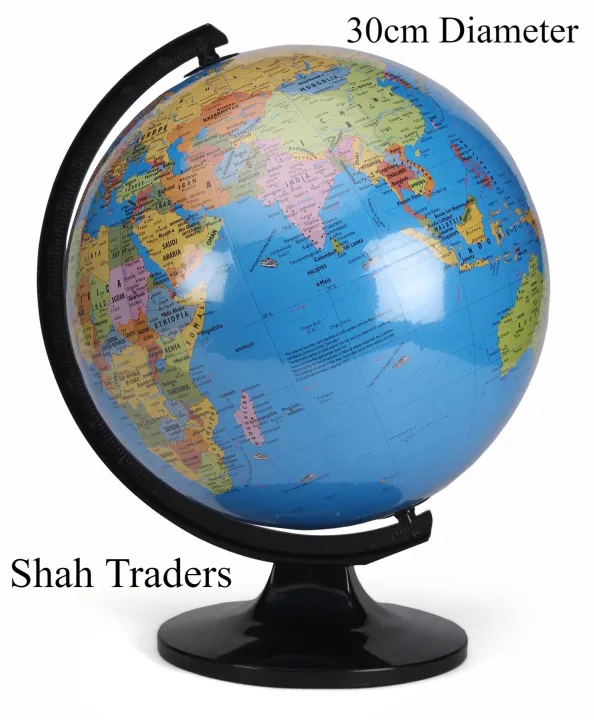 30cm%20World%20Globe%20Educational%20Political%20Map%20Swivel%20Rotating%20Desk%20Top%20Globe%20-%20Geography%20Learning%20Home%20School%20Office%20Decoration%20-%20Diameter%2032cm%20-%20Image%202