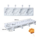 4 Fruit Tray Shape Juice Mould Chocolate Mold Ice Sucker Dessert Cavity Cute Paw. 
