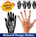 Mehedi Design Sticker for Girls, Womens & Kids - (Pack of 01 Pcs). 