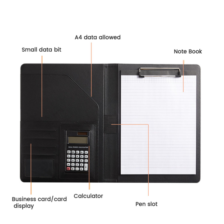 Resume%20Portfolio%20Folder%20Black%20Resume%20Portfolio%20Folder%20with%20A4%20Size%20Clipboard%20Black%20Leather%20Padfolio%20for%20Men%20Women%20Business%20Portfolio%20Organizer%20-%20Image%206