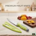 Ultra-Sharp Stainless Steel Fruit Knife with Protective Sheath - Perfect Slicing & Paring Gadget for Kitchen. 