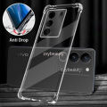 For vivo V29e Silicone Case Crystal Clear Soft TPU Ultra-Thin Transparent Flexible Protective Mobile Phone Back Cover.