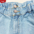 Teen Girl’s Mid Rise Casual Solid Denim Shorts From Levin. 