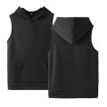 Fashion Men Women Solid Color Hoodies Sweatshirts Casual  Hop Hooded Pullover Sleeveless Srt Homme Harajuku Hoodie Tops 4XL. 