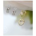 14k Flower Hoop Earings for Women Hikaw Silver Earrings Gold Non Tarnish Hypoallergenic earings for kids. 