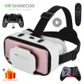 Shinecon Viar Virtual Reality VR Glasses Headset 3D Device Helmet Lenses For With Game Controller. 