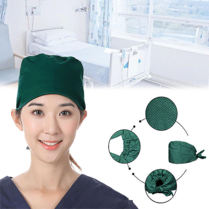 Service%20industry%20cap%20Cotton%20surgical%20scrub%20cap%20Convenient%20Solid%20color%20cap%20Sweat-absorbent%20material%20Unisex%20surgery%20cap%20Adjustable%20cap%20Solid%20color%20options%20Theatre%20doctor%20cap%20for%20Surgical%20procedures%20-%20Image%205