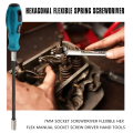 4Pcs 7MM Socket Screwdriver Flexible Hex Flex Manual Socket Screw Driver Hand Tools.