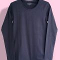 ladies long sleeve top round neck export pure cotton.