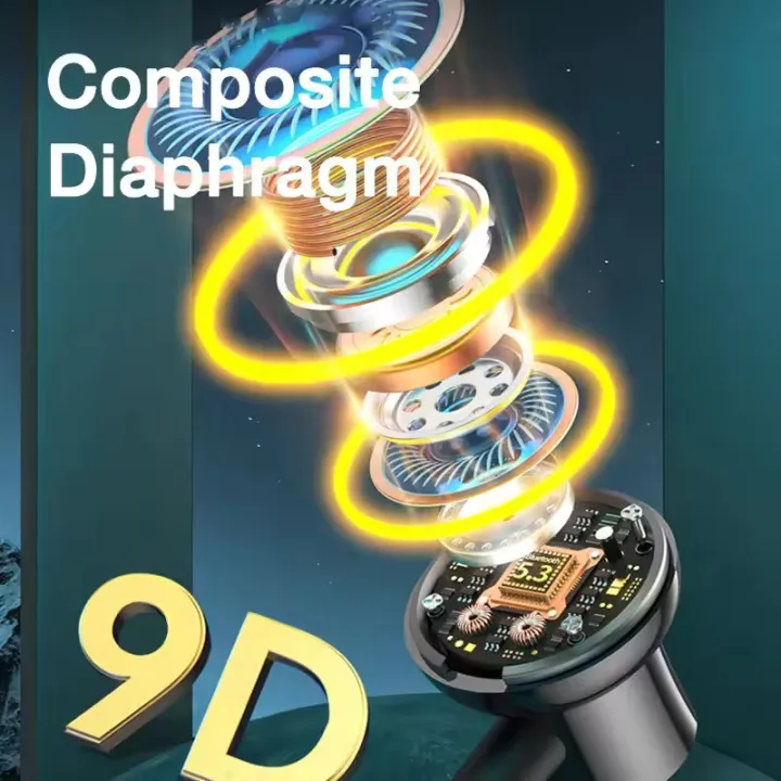 TIMACK%C2%AE%20Wireless%20Earphones%20Bluetooth%205.3%20Neckband%20Headphones%20Gaming%20Stereo%20Sport%20Headset%20Waterproof%20Earbuds%20With%20TF%20Card%20LED%20Display%20-%20Image%204