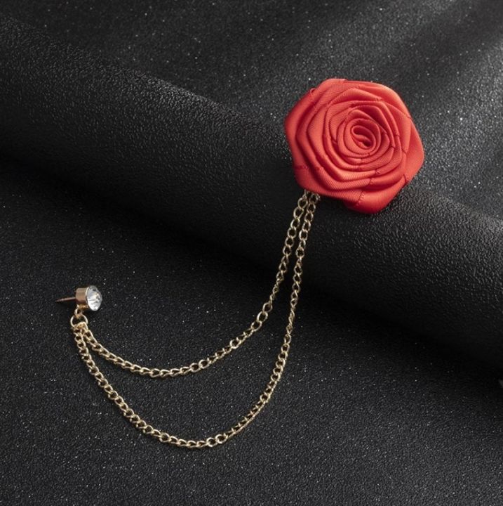 Luxury%20Cloth%20Tassel%20Chain%20Rose%20Brooch%20Lapel%20Pin%20For%20Men's%20Suit%20Accessories%20-%20Image%204