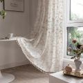 American Pastoral Printed Cotton Curtains, French Window, Living Room, Dining Room, Bedroom, Modern. 