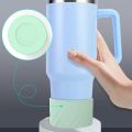 7.5cm Silicone Boot Bottom Sleeve Anti-Slip Cover Base Water Bottle Pad For 40oz Tumbler Quencher And Ice Flow Flip Water Bottle. 