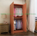2 Part 2 Cloth Hanging Space Almirah with Locker, 2 Door Almirah with Large Hanging Clothes Space, 2 part Hanger Almari 72/24''. 