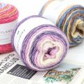 100g Rainbow Woollen Yarn New Soft Hand Woven Cake Yarn Hat Scarf Sweater Dyeing Crocheting Fancy Blend Yarn. 