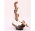 Coconut Shell Made Three Sailing Boat Showpiece - Wall Decoration.