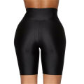 Women's Wet Look Elastic High Waist Sports Short Workout Running Fitness Leggings Female Stretch Yoga Shorts Gym Yoga Leggings. 