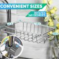Stainless Steel Faucet Rack Kitchen Sink Organizer Holder Rustproof Space Saver 1Pc. 