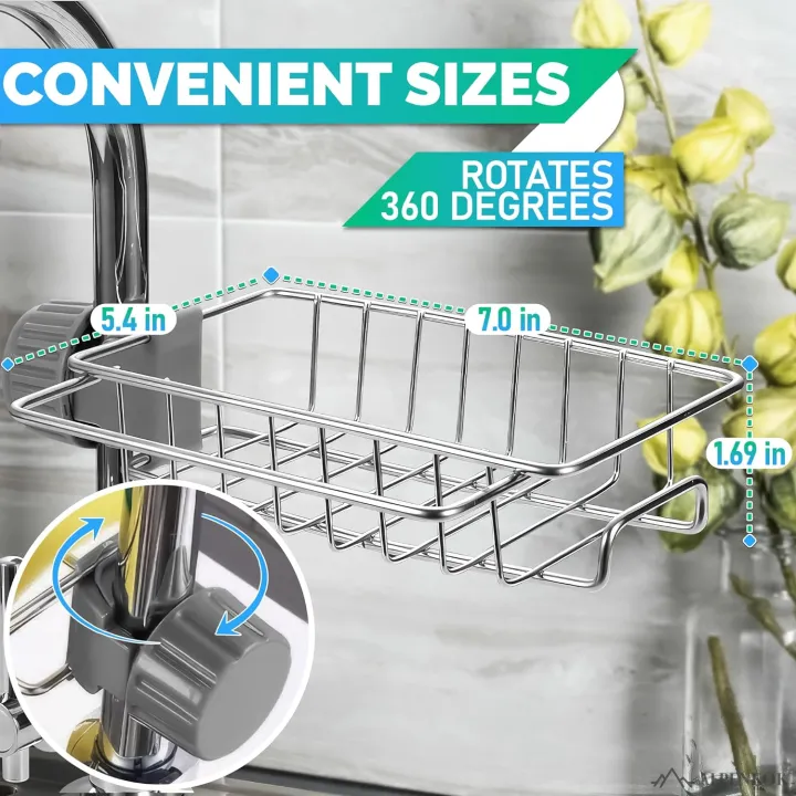 Stainless%20Steel%20Faucet%20Rack%20Kitchen%20Sink%20Organizer%20Holder%20Rustproof%20Space%20Saver%201Pc%20-%20Image%205