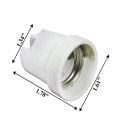 Ceramic Bulb Holder E27 - Ceramic Light Holder Thread System. 