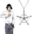 Anime Bleach Necklace Ishida Uryuu Ginreigojiaku Pendant Choker Jewelry Fashion Cosplay Accessories. 