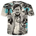 2023 new Narcos Pablo Escobar 3D printed T-shirt men women fashion casual tshirt short sleeve streetwear oversized tops tees. 