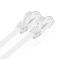 LNYUELEC 0.25m 1ft cable Pure copper wire CAT6 Flat UTP Ethernet Network Cable RJ45 Patch LAN cable blue/white/black color. 
