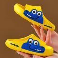 Cartoon Crocodile Children Slippers Open Toe Non-Slip Home Bathroom Shoes Baby Kids Slippers Summer Soft Sole Flats Shoes Boy. 