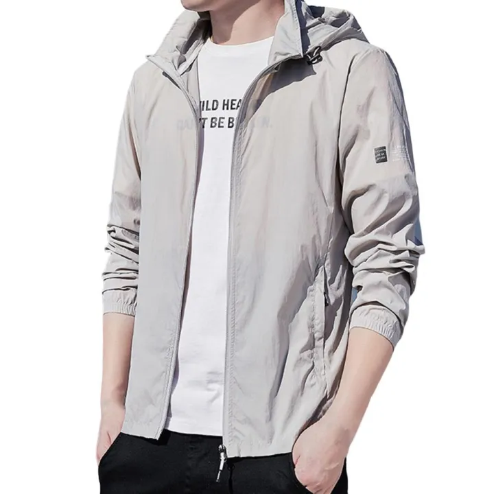 Sun%20Protection%20Jacket%20Trendy%20Lightweight%20Hooded%20Zipper%20Hood%20Elastic%20Cuff%20Coat%20for%20Travel%20Men%20Jacket%20Sun%20Protection%20Top%20-%20Image%202
