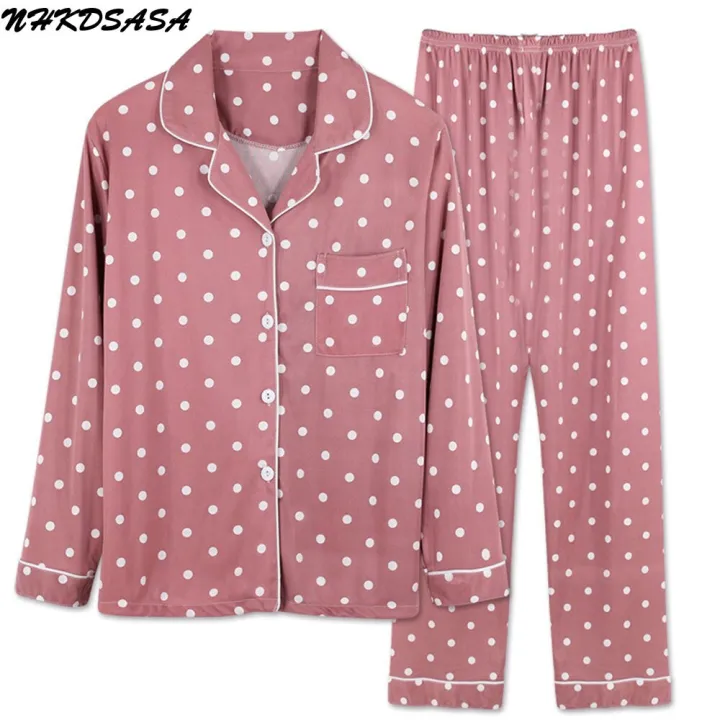 Brand%20Pajama%20Set%20For%20Women's%20Sleepwear%20Long%20Sleeve%20Pyjamas%20Trousers%20Suit%20Printing%20Fashion%202%20Pieces%20Soft%20Nightgown%20-%20Image%203