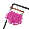Summer Sports Shorts Women Home Casual Solid Fashion Yoga Beach Short Contrast Binding Side Split Elastic Waist Patchwork Bottom.