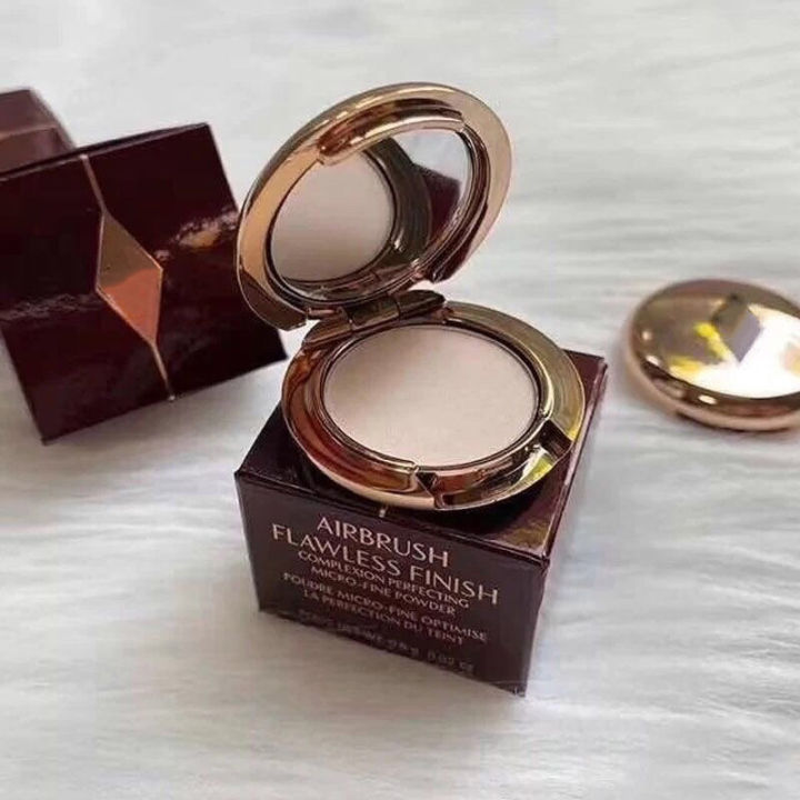 BruberryBe Mini Powder Setting Powder Sample Lasting Oil Control Waterproof Natural Brighten Skin Tone Face Makeup Highlight Powder Glitter