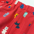 Boys Printed Elastic Waist Cotton Trouser Pant For Baby Boy From Levin.