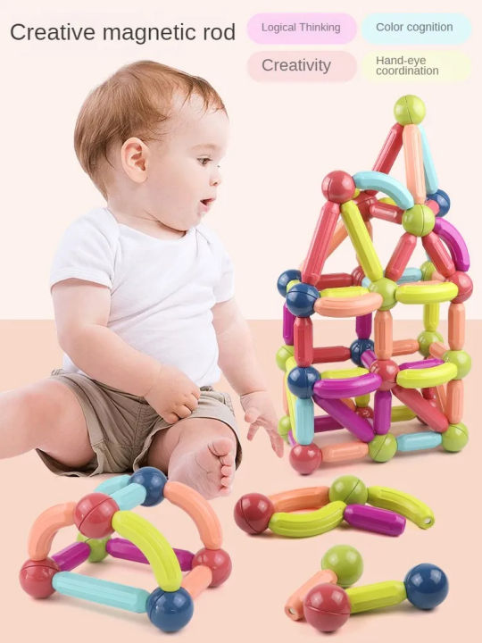 Strong%20Magnetic%20Stick%20Toys%20Set%20for%20Children's%20Brain%20Development%20and%20Educational%20STEM%20Toys%20(Kids%20Intellectual%20Development%20with%20Magnetic%20Building%20Blocks,%20Rods%20&%20Balls%20Construction%20Toy%20Set%20for%20Best%20Gifts)%20-%20Baby%20Toys%20for%20Early%20Education%20Stacking%20Blocks%20-%20Image%203
