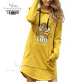 Hoodies Women Sweatshirt Dress Solid Autumn Winter Warm Loose Oversized Hoodie Female Pullover Long Length. 