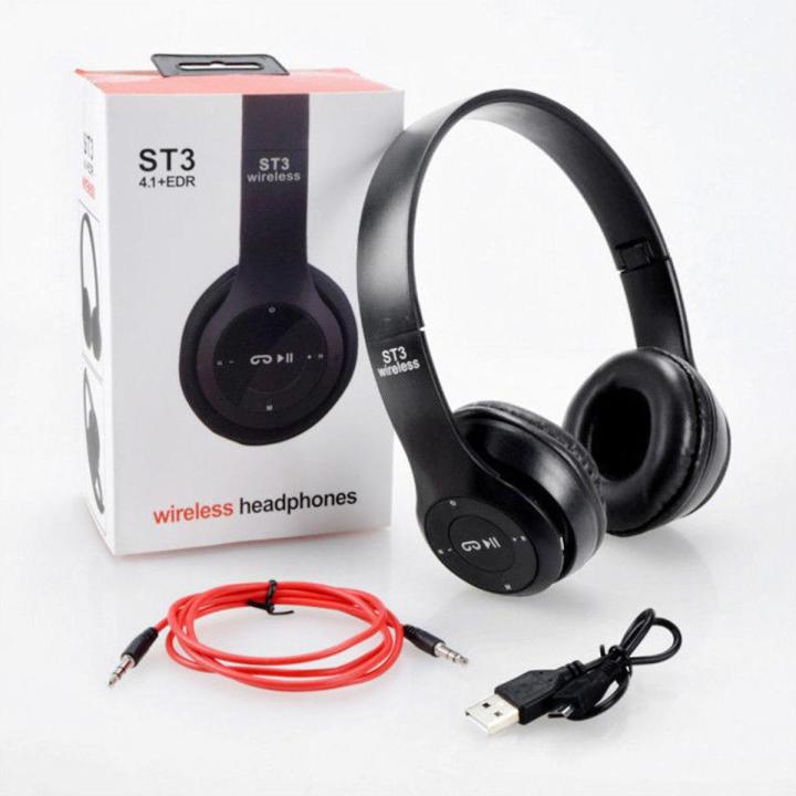 P47 Wireless Bluetooth Headphone Earphone with SD Card Slot