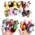Finger Puppets Set Baby 10 pcs Animals Plush Doll Hand Cartoon Family Hand Puppet Cloth theater Educational Toys for Kids Gifts Ruiqir Super Store.