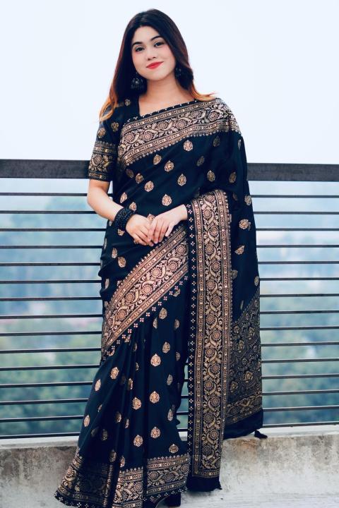 Exclusive Designer Screen Print Japani Silk Saree With Blouse for Women